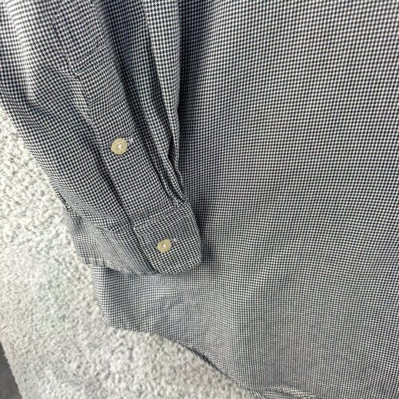 VTG Ralph Lauren Golf Blake Shirt Mens XL Gray Houndstooth Preppy Y2K FITS BIG - Picture 6 of 12